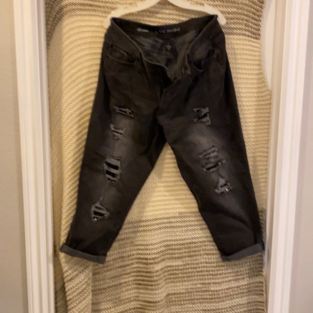 Lane Bryant black dress jeans